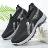 Hollow Out Breathable Mesh Shoes for Men, Lightweight and Comfortable Casual Shoes, Slip Resistant Soft Soled Travel Shoes for One Foot