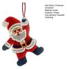 Christmas Ornaments 2D Acrylic Snowman Santa Claus Pendant Stitching Textured Xmas Tree Hanging Decoration for Holiday Tree Party Decor