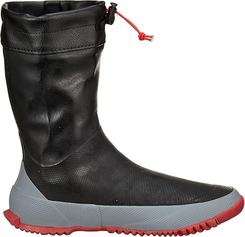 Atom Marine Master Rubber Short Rain Boots, Size S (23.5-24.0cm), Black, 383