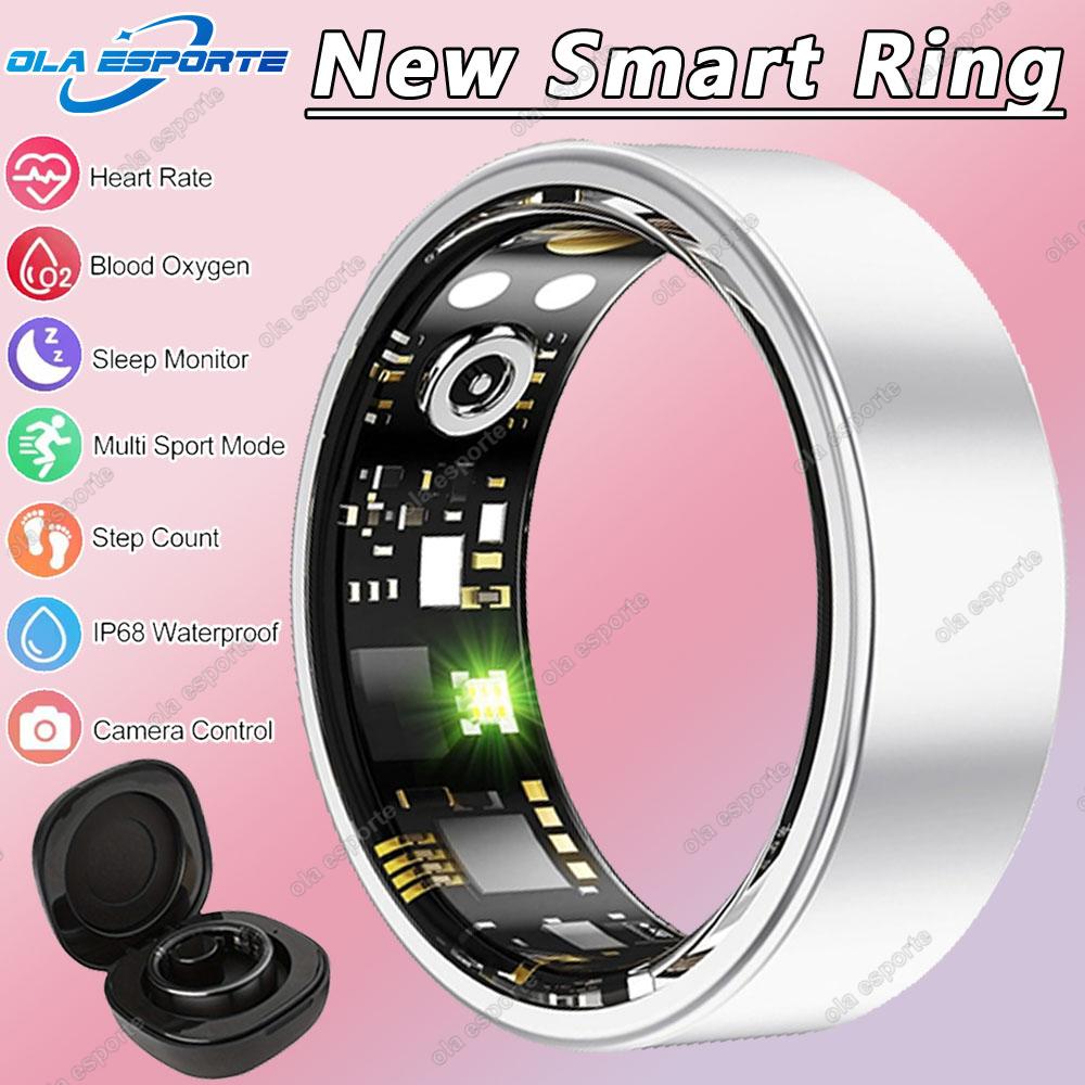 Herren Damen Smart Ring 5ATM Wasserdicht Multi-Sport-Modus Fitness-Tracking Gesundheitsüberwachung Schlafmonitor Schrittzähler Smartring