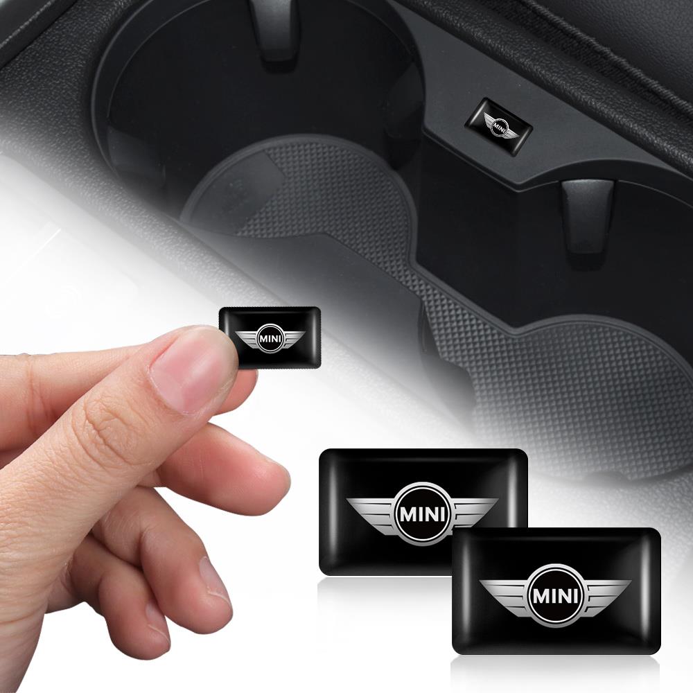 3D Epoxy Car Logo Badge Sticker Decoration Auto interior Accessories For MINI Cooper JCW WORKS R55 R56 F55 F56 R57 R58 R59 R60 mjewr55