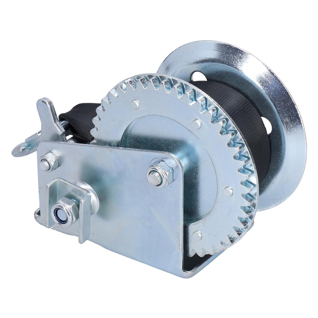 1000LBS Heavy Duty Winch with 6M Strap Hand Crank Cable Gear Manual Trailer Winch