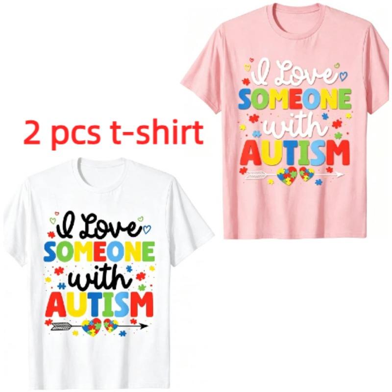 Colored Letters Print Kids T-Shirts Summer Fashion Street Outdoor Casual T-shirt Tops for Boy and Girl's Tees Top