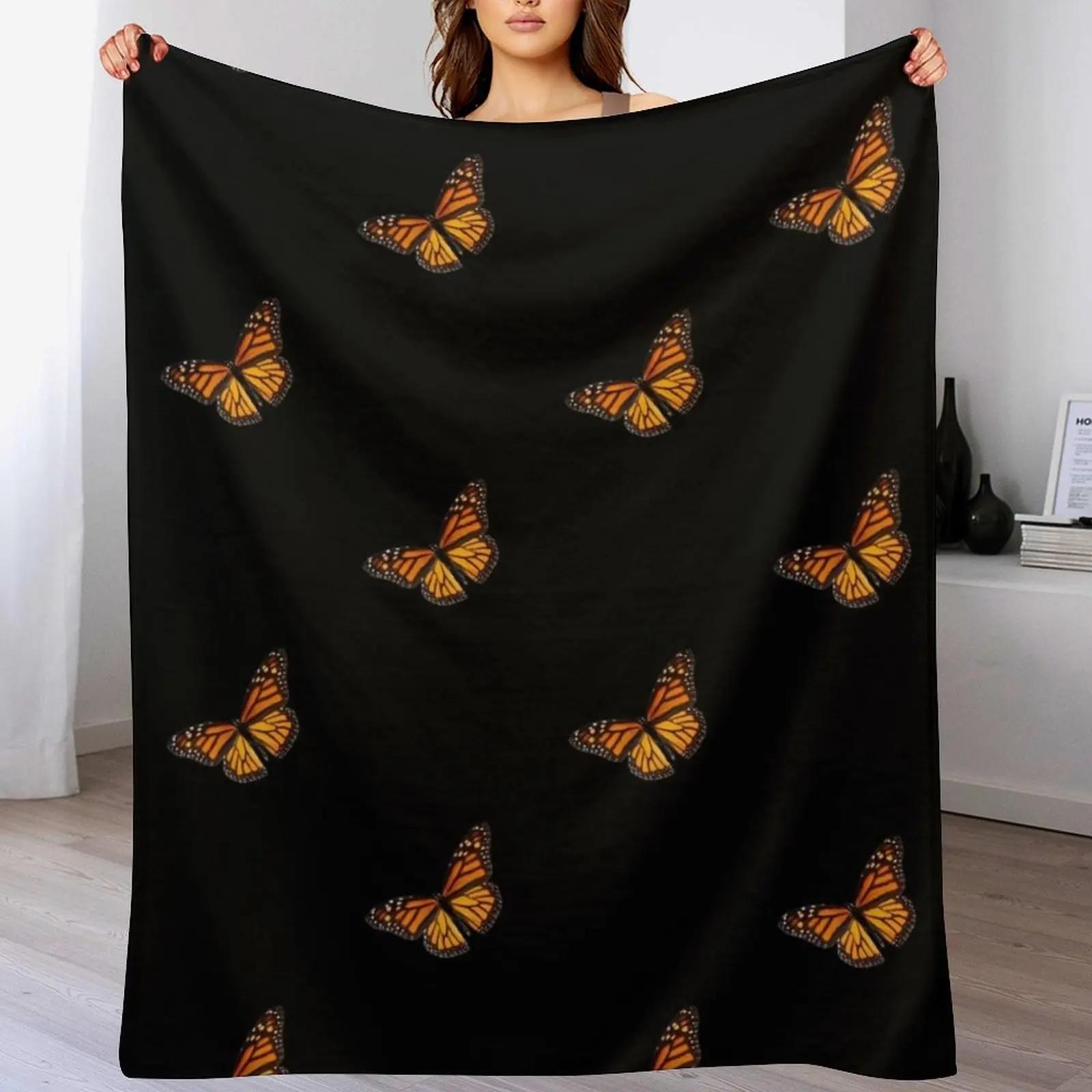 

Monarch butterfly design Throw Blanket Luxurious Soft Blanket Holiday Gift for Family 102x76cm(40x30in)