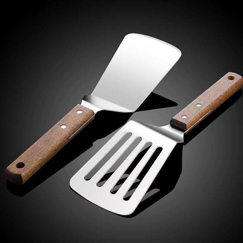 Stainless Steel Cake Spatula With Wooden Handle Cheese Shove Pizza Shovel Spatula For Cake Pizaa Baking Spatula Baking Tools