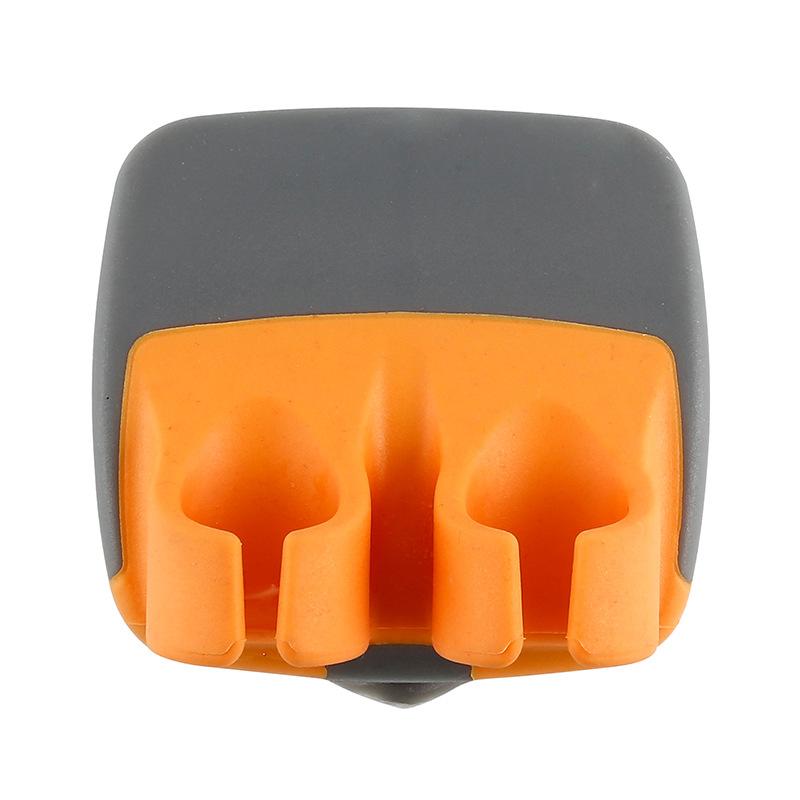 

1 шт. Ручная овощечистка из нержавеющей стали, Эргономичный дизайн для захвата пальцами, Прочный кухонный инструмент, для корнеплодов и фруктов оранжевый