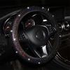 Car Universal 37/38cm Steering Wheel Cover Elastic Handle Cover Colorful Bronzing Diamond BlingBling Steering Wheel Accessories