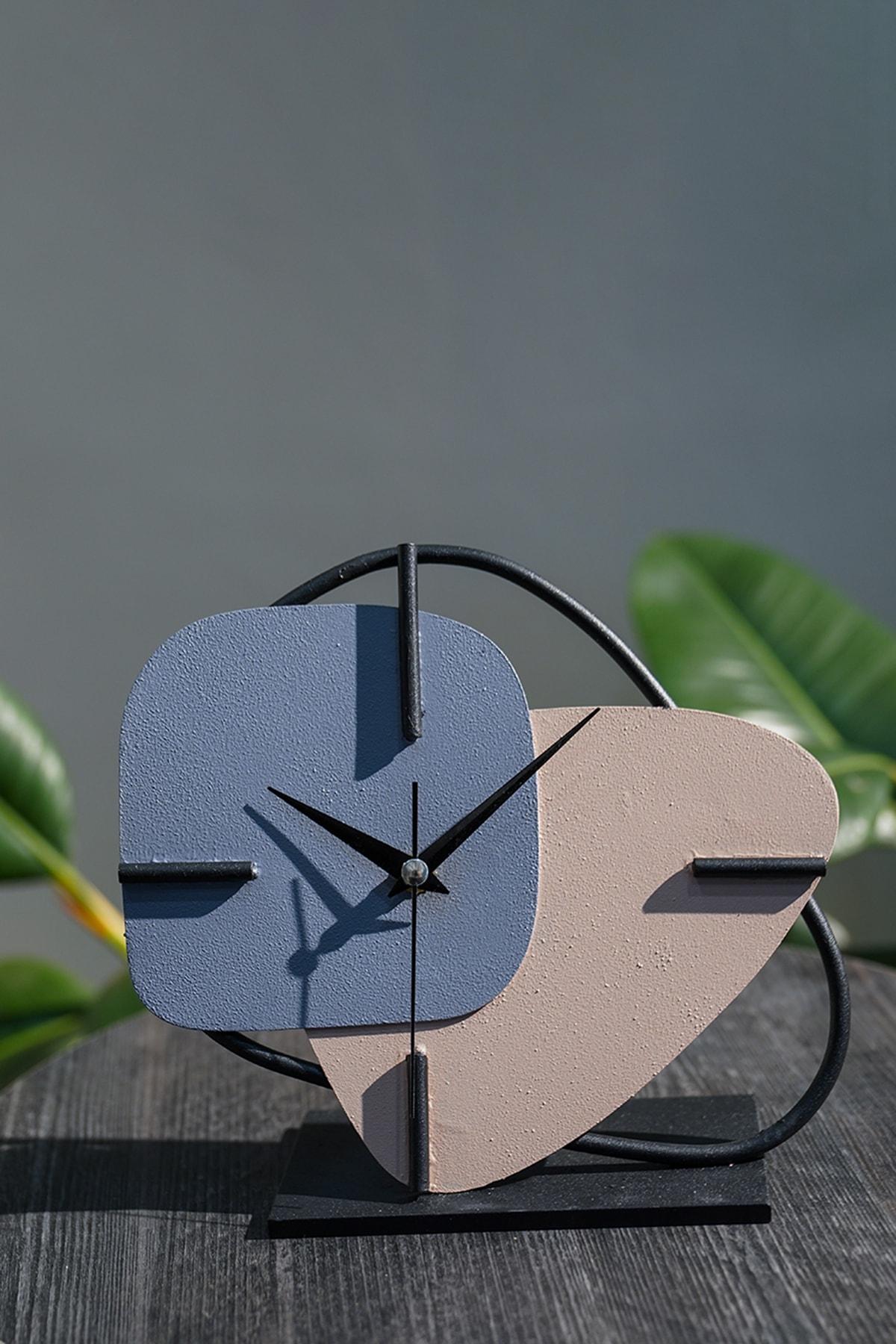 

Металлические настольные часы Muyika Brazil, синий порошок, 25x22 см, ммс-м 25x22