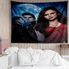 Vampire Diaries Print Tapestry, Backdrop, Easy Setup, Ideal for Bedroom, Office & Living Room, with Aesthetic Wall Hanging Decor.