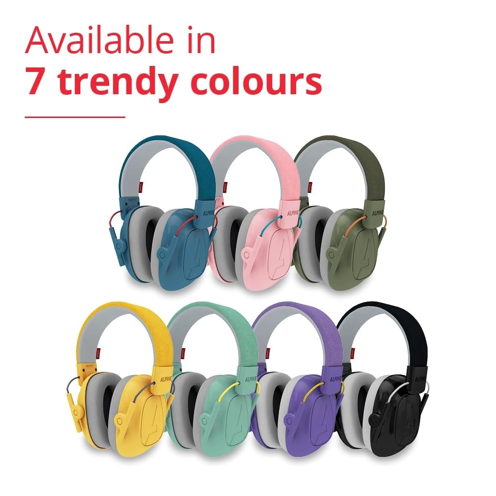 ALPINE HEARING PROTECTION MUFFY KIDS for Yellow (Alpine) Earmuffs, Soundproofing, Sound-Blocking, Children,