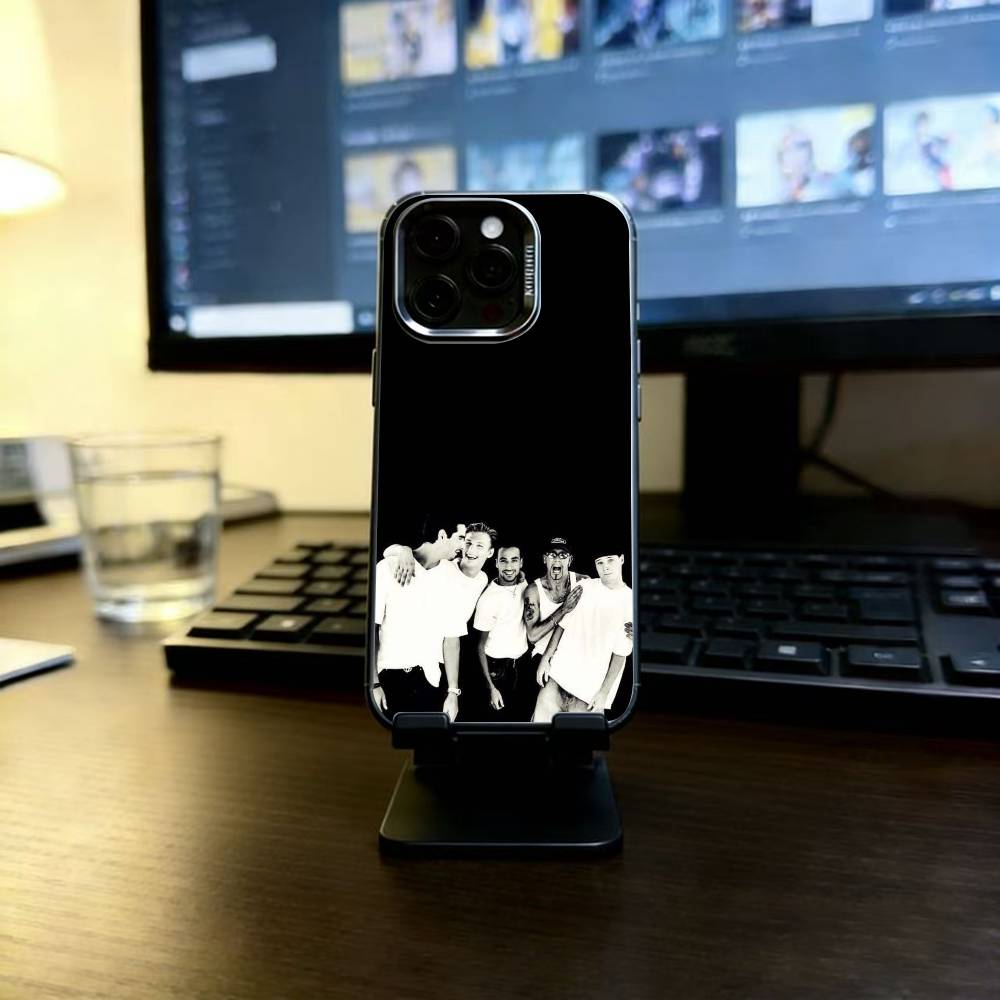 B-Backstreet Boys BSB Phone Case For iPhone 17,16,15,14,13,12,11 Plus,Pro Max,XS,Colorful Silver Black Cover