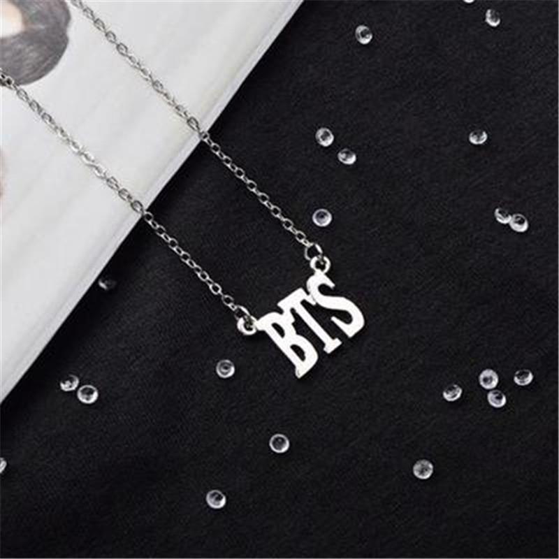 Buy BTS Necklace Alloy Letter Pattern 