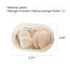 2PCS Prachotěsný držák na make-up houbičku Nástěnný držák na make-up mixér Průhledný organizér na kosmetické houbičky do koupelny Ložnice