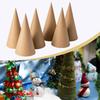 6 Pieces Paper Mache Cones Cardboard Versatile Art Crafts Christmas Tree Decoration for