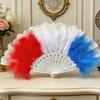 Feathered Fan 20s Retro Folding Fan Flapper Hand Fan for Costumes Dancing Party Wedding Decorations Rave Fan Gift