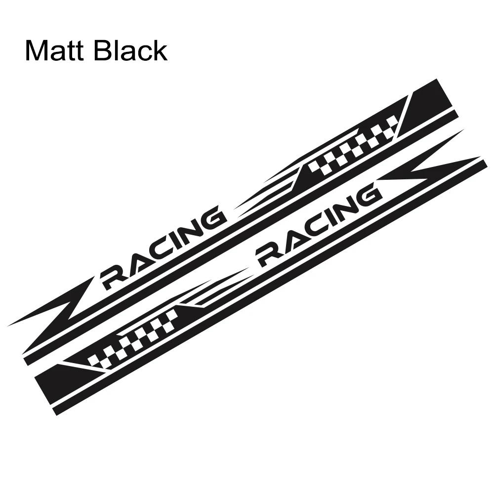 2PCS Car Door Side Stripes Stickers Racing Sport Vinyl Decals Self-adhesive Car Body Styling Decoration Stickers Accessories