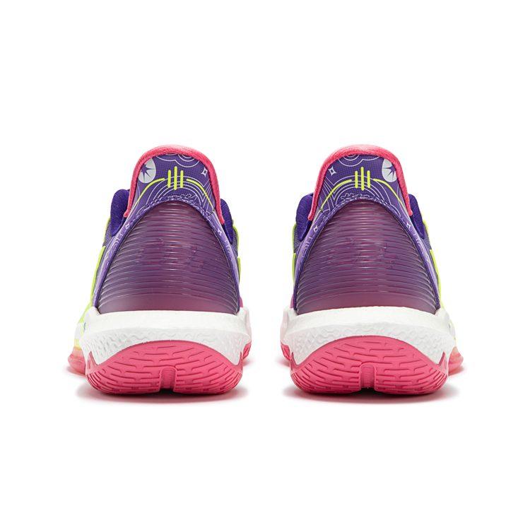 Scarpe da Basket 361 BIG3 4.0 Quick Pro Ammortizzazione Antiscivolo Resistenti all'Abrasione Basse con Piastra in Carbonio Uomo Viola 672411104F-2