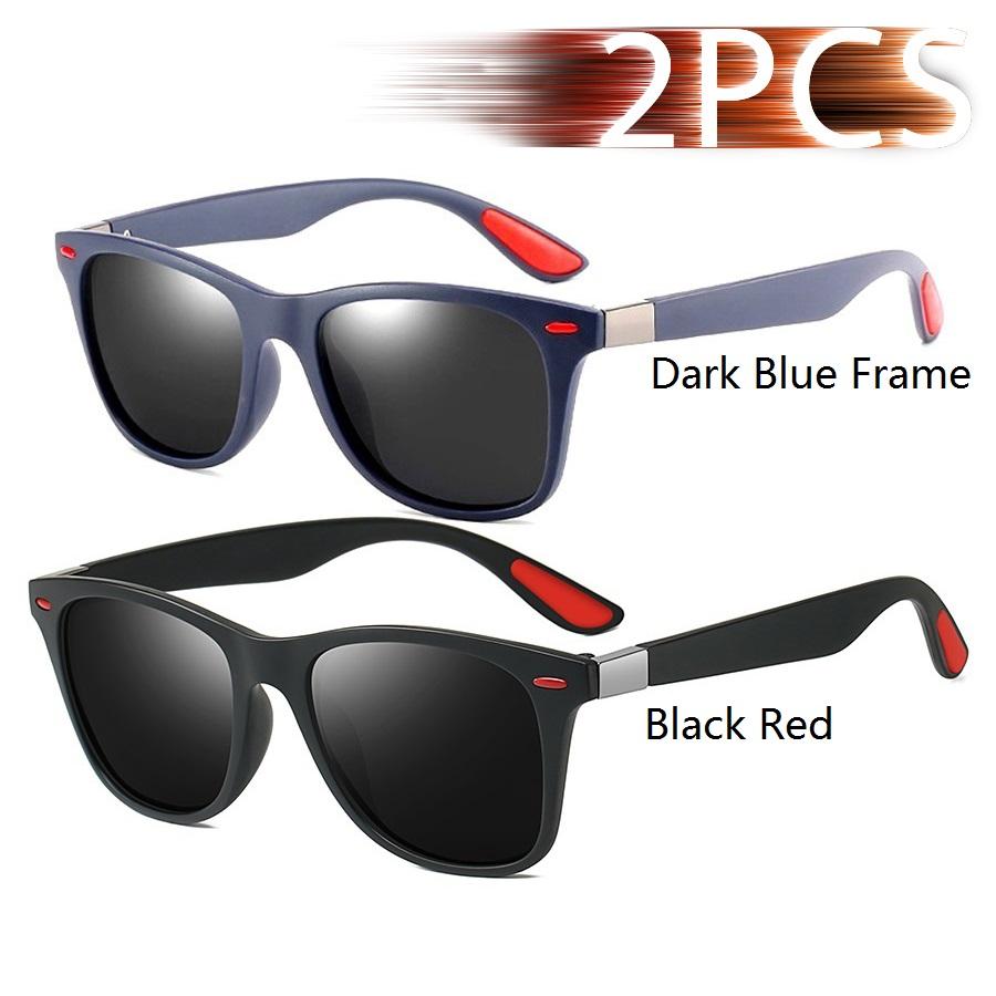 Fashion Vintage Square Unisex Driving Fishing Sunglasses Men Women Luxury Brand Designer Sun Glasses Anti-Glare Eyewear Uv400