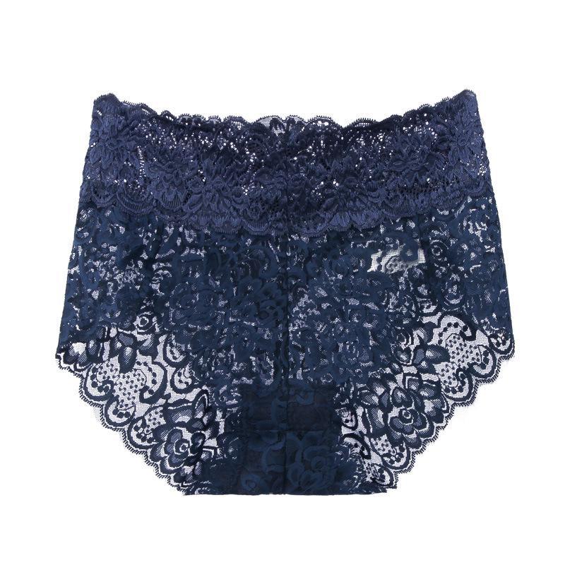 2205# Women's Lace Mid-Waist Panties - Comfortable, Breathable, Sexy, Hip-Lifting, Large Sizes Available