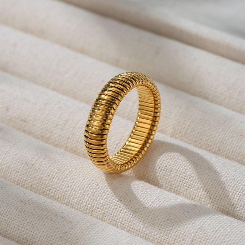 Accessible Luxury Width Snake Bone Women s Vintage Metal Ring Gold Slim Fit No. 8