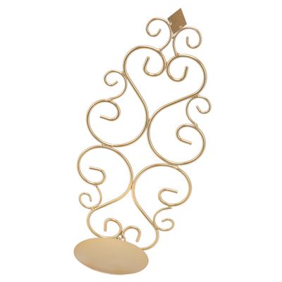 Candle Holder Iron Candlestick Folding Wall Mount Base Sconce Home Decoration for Room