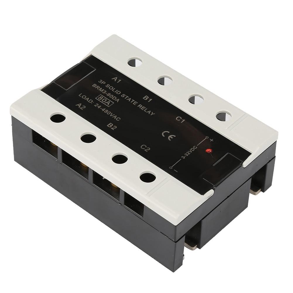 Load 24 480VAC Three Phase Solid State Relay(BRM3 80DA)