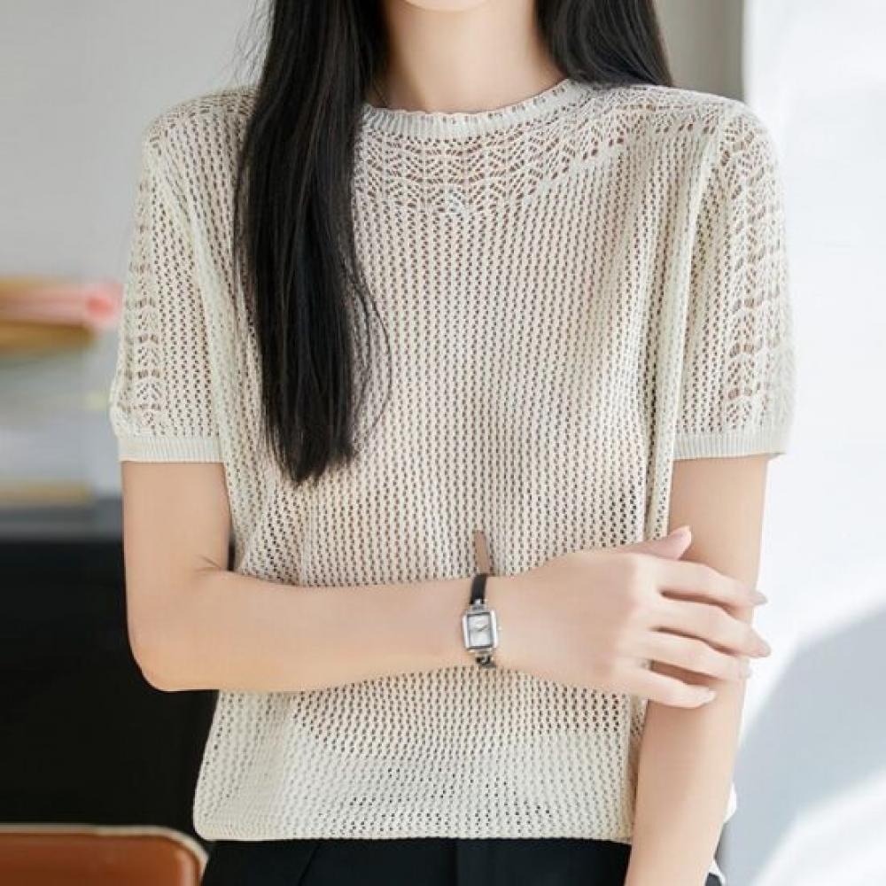 Navava Women Cool Daily Punching ShorT Sleeve KniT T shirT Nk3673
