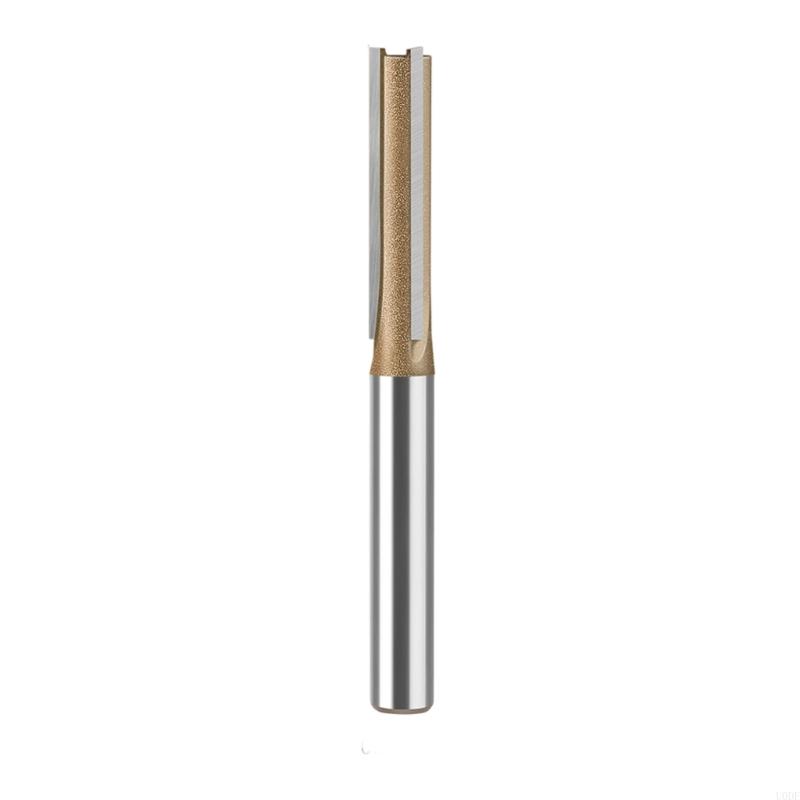 Straight Bit 1/4inch Woodworking Slot Milling 3 Flute Long Router Bit Tool Slotting End Mill Cutter Board