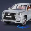 1/24 Lexus LX570 SUV Alloy Car Model Diecasts Metal Off-road Vehicles Car Model Sound Light Simulation Childrens Toy Gift