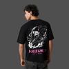 Demon Slayer Anime Nezuko Kamado Oversized Black Tshirt Men and Women Breathable High Quality Y2K Short Sleeve Summer Tshirt