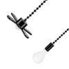2pcs/set Exquisite Frosted Light Bulb Fan Pull Chains Convenient Fan & Light Bulb Pull Chain Durable for Fans & Lights
