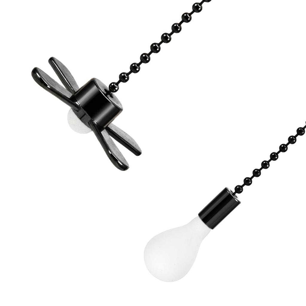 2pcs/set Exquisite Frosted Light Bulb Fan Pull Chains Convenient Fan & Light Bulb Pull Chain Durable for Fans & Lights