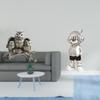 Owl Astronaut Sculpture Tabletop Ornament for Living Room Office Desk Creative Decorative Figurine