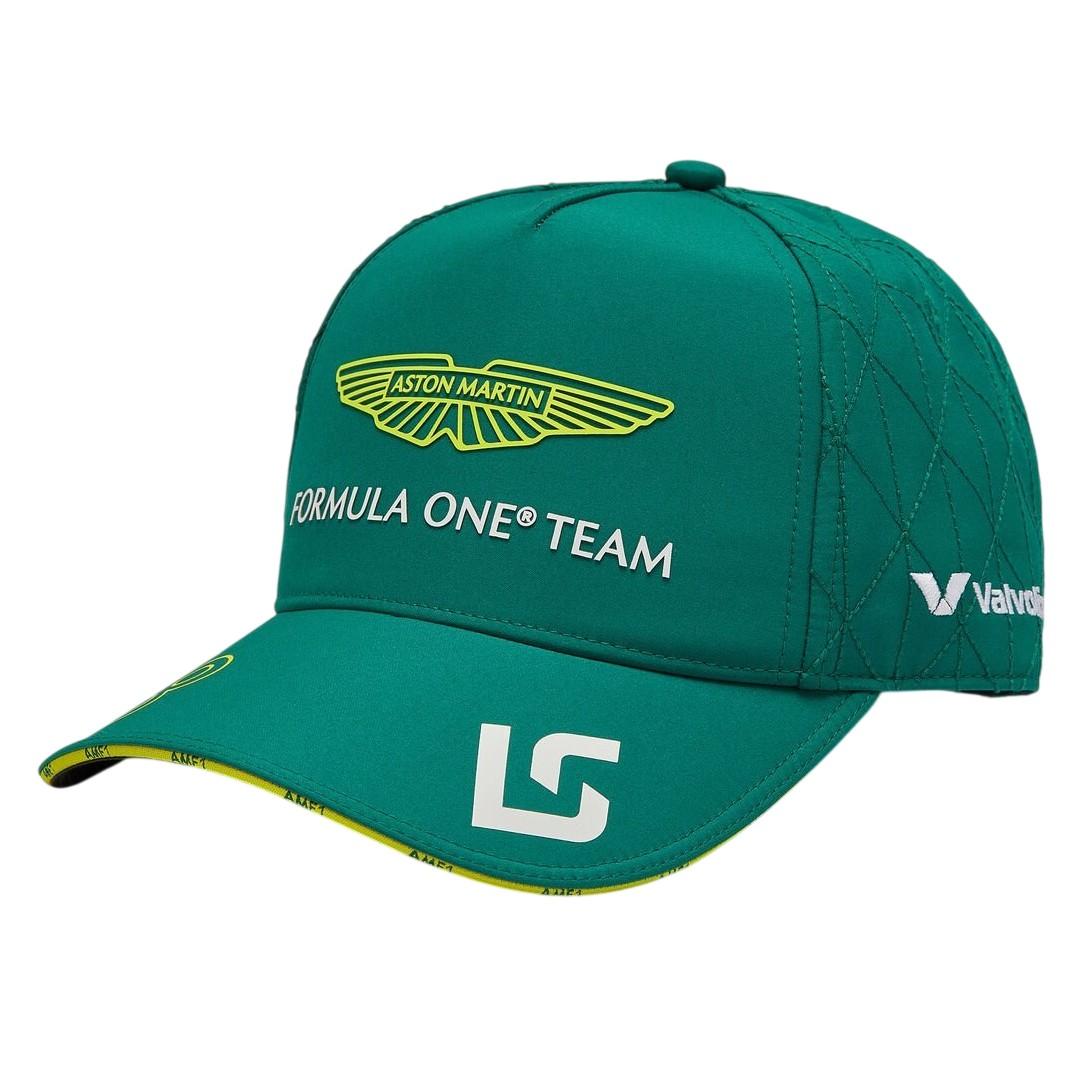 Grüne Aston Martin F1 Team Stroll OS Kappe