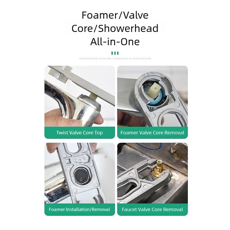 Easy to Use Aluminum Alloy Water Faucet Installation Wrench with 16 Functions for Multiple Pipe Size Quality Design