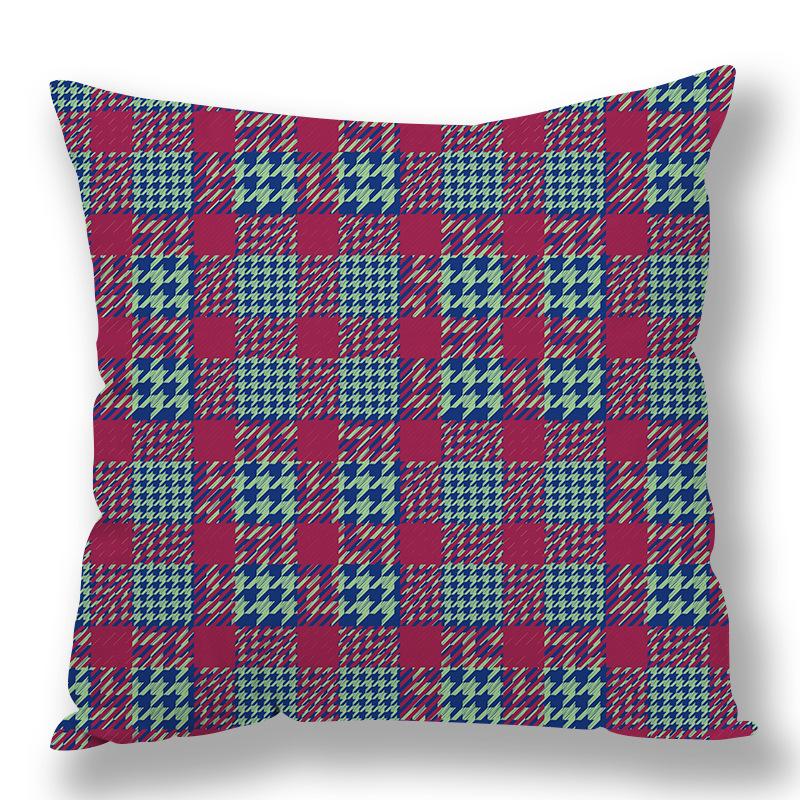 Abstract Houndstooth Geometric Pillow Cover Design Pillow Waist Premium Durable Quality Useful Practical Reliable