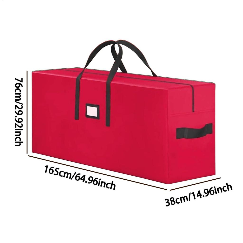 Large Christmas Tree Storage Bag Waterproof Tub Xmas Tree Decoration Wreath Storage Box Handles Organizer for Home