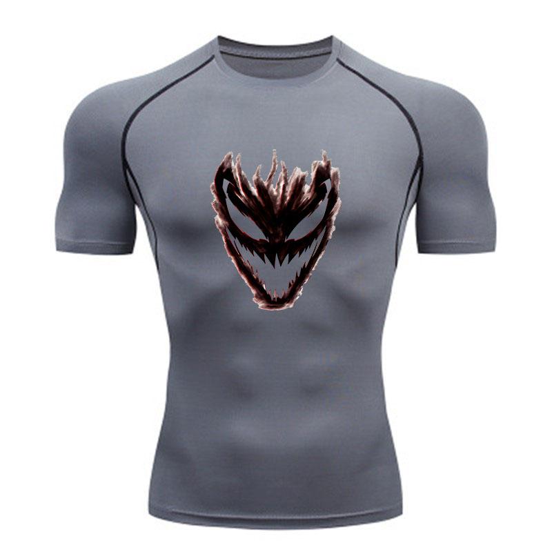 Men's Compression Workout T-Shirt, Carnage Symbiote Pattern