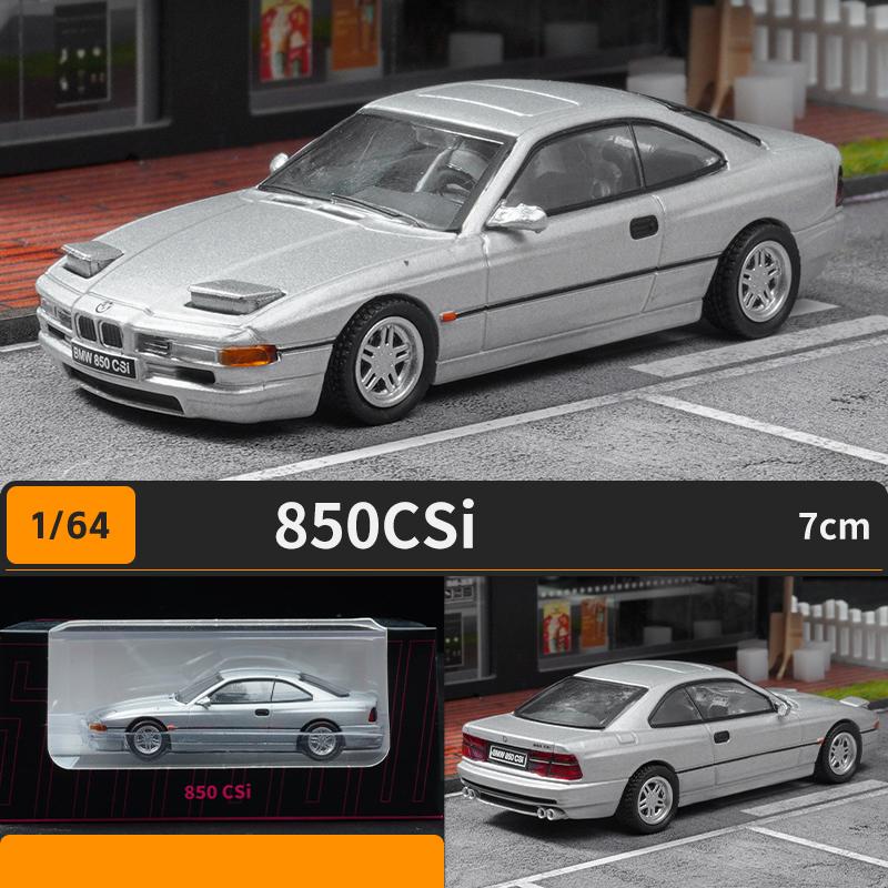 1/64 BMW 850 CSi Auto in Lega Diecast e Veicoli Giocattolo Modello di Auto Modello in Scala Miniatura Auto per Bambini