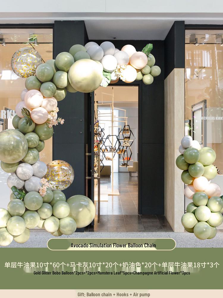 Orange Balloon Column Flower Basket Decoration for Events and Venues