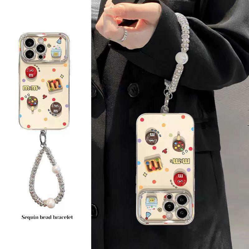 Capa para Celular Polka Dot M Bean Compatível com Telefone Apple 16 Pro Max 15 Pro 13/12 Cobertura Total 15 Janela XS/15P Capa Macia