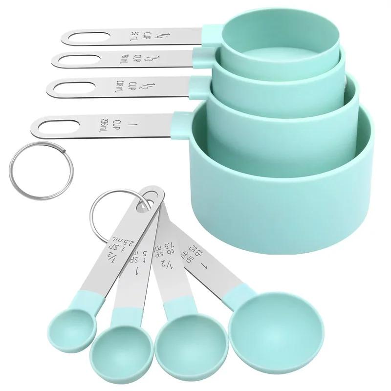 4 Piezas Cuchara/Taza Medidora Cucharadita Cuchara Multiusos Horneado de Pasteles Harina Taza Medidora de Alimentos Herramientas de Cocina para el Hogar