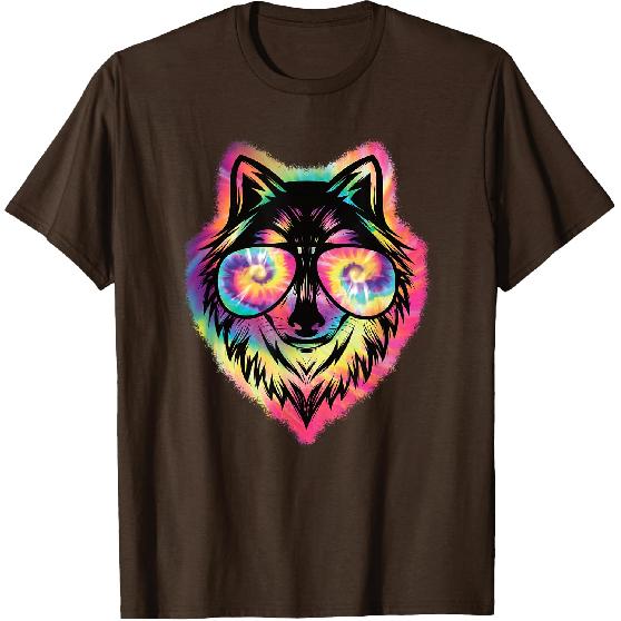 Cool Wolf Funny Wolf Lover Wildlife Men Boys Kids T-Shirt