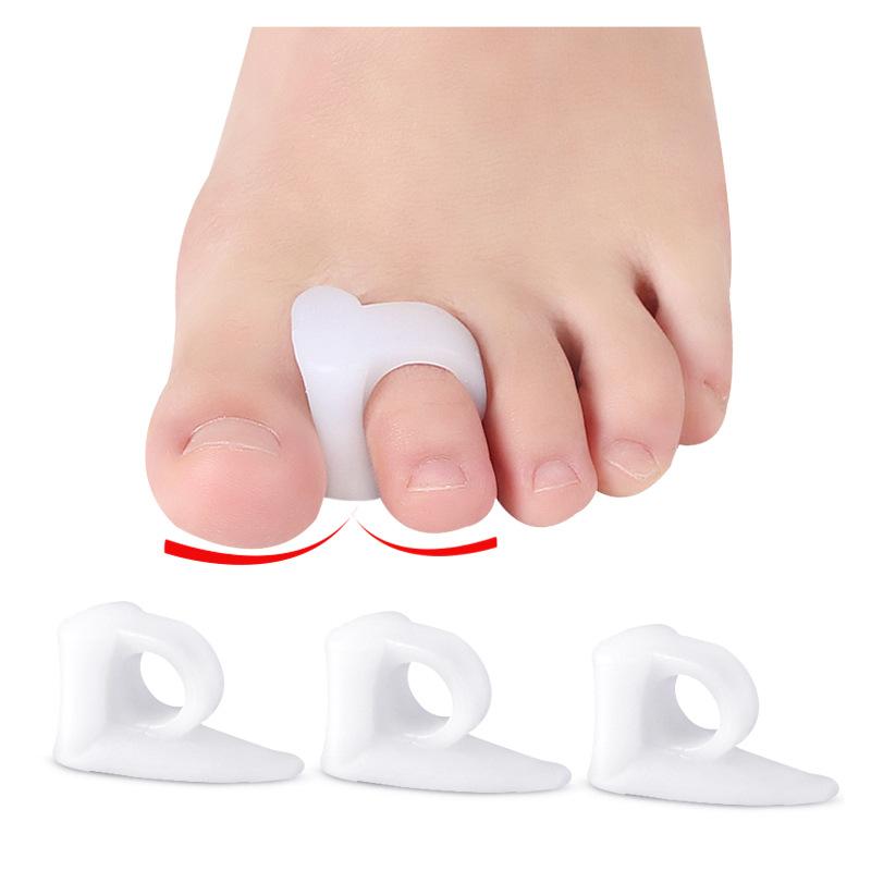 Neuer einzelner SEBS Zehenspreizer mit Loch, Hallux Valgus Überlappende Zehenspreizer, SEBS Zehenspreizer, Zehenschoner Praktisches Design