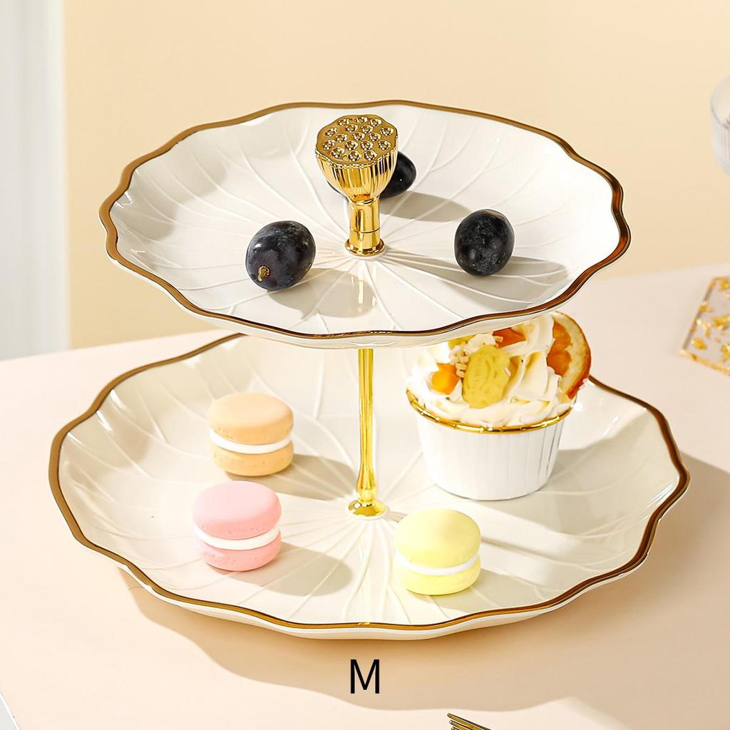 Elegant Multi-Layer Coffee Table Display Stand for Snacks, Fruits, and Desserts