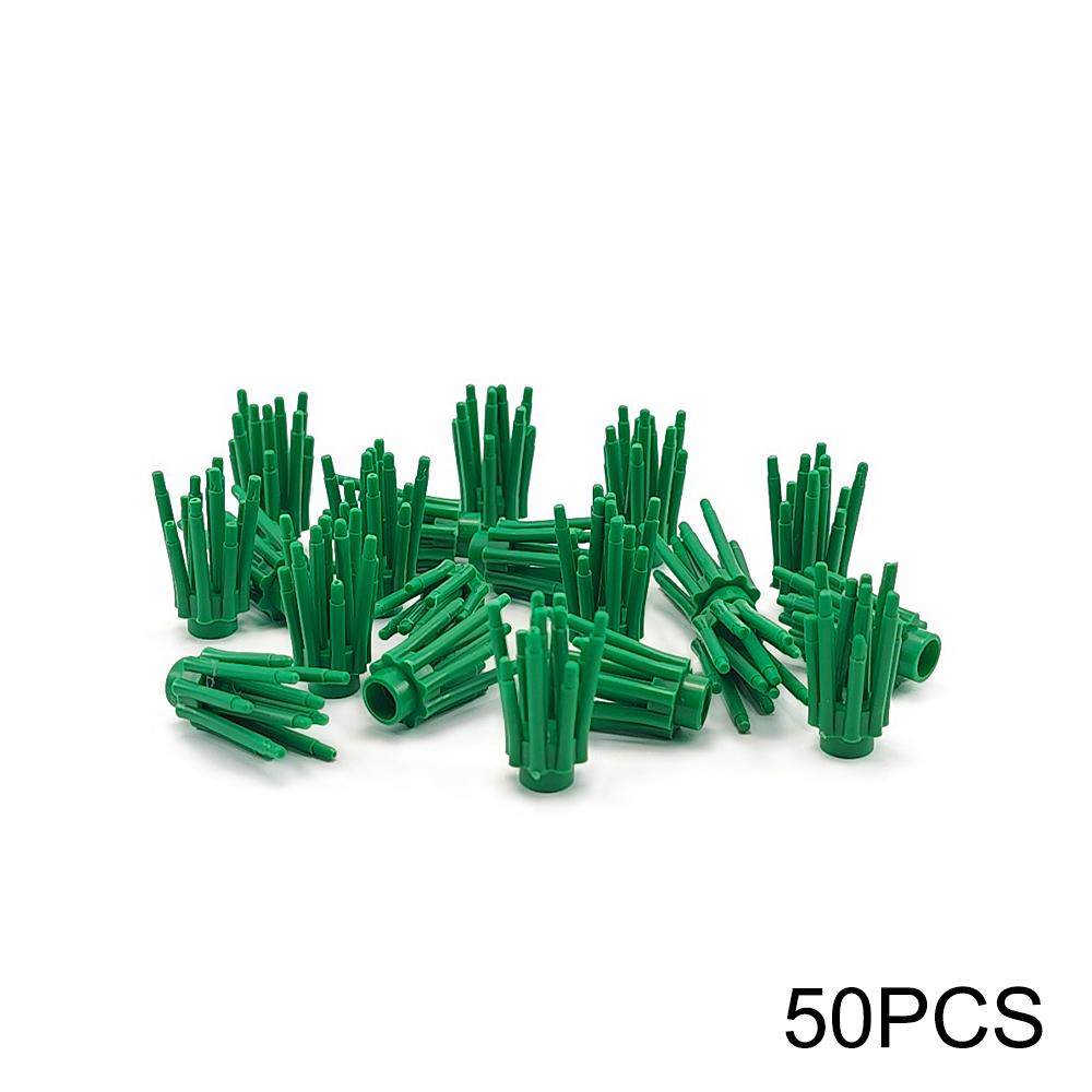 MOC Stadtgarten Baustein Baum Spielzeug DIY Montage Kiefer Kokospalme Straßenansicht Wald Pflanze Stamm Blätter Gras Zubehör