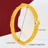 Bracciale Apribile con Fibbia Pavone Retro Placcato Oro in Stile Cinese Antico