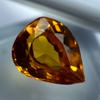 Certified 5.80 Ct Natural Orange Sapphire Perfect Pear Cut Loose Gemstone