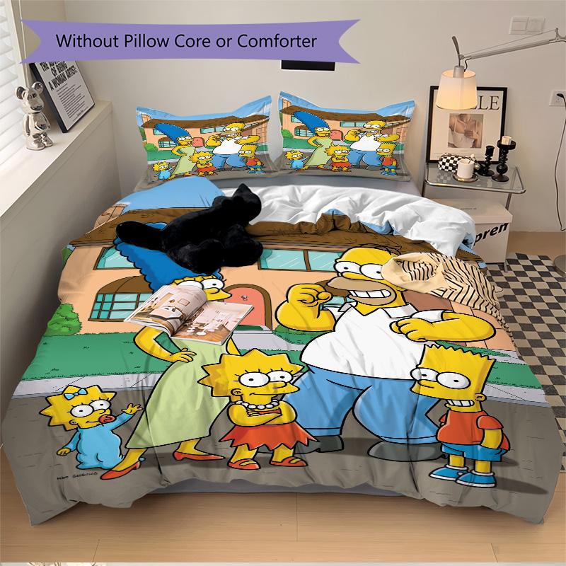 Simpsons Family Portrait Print 3Pcs Bedding Setduvet Cover With 2 Bedropillowcase Home Birthday Gift