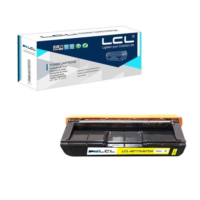 Cartouche de toner - lcl - jaune - compatible ricoh sp c252dn/sp c252sf - 6000 pages - remanufacturée